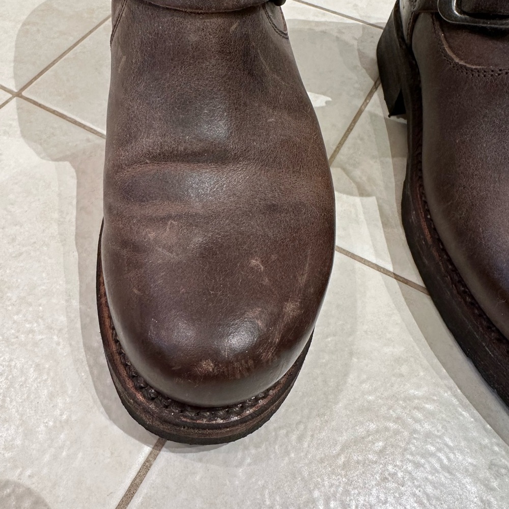 Frye Brown Leather Ankle Boots - Picture 9 of 12